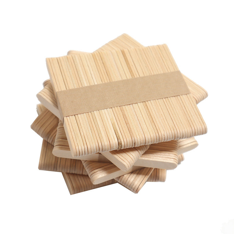 Natural Wooden Popsicle Sticks (50 Pack) by HitMyNeed