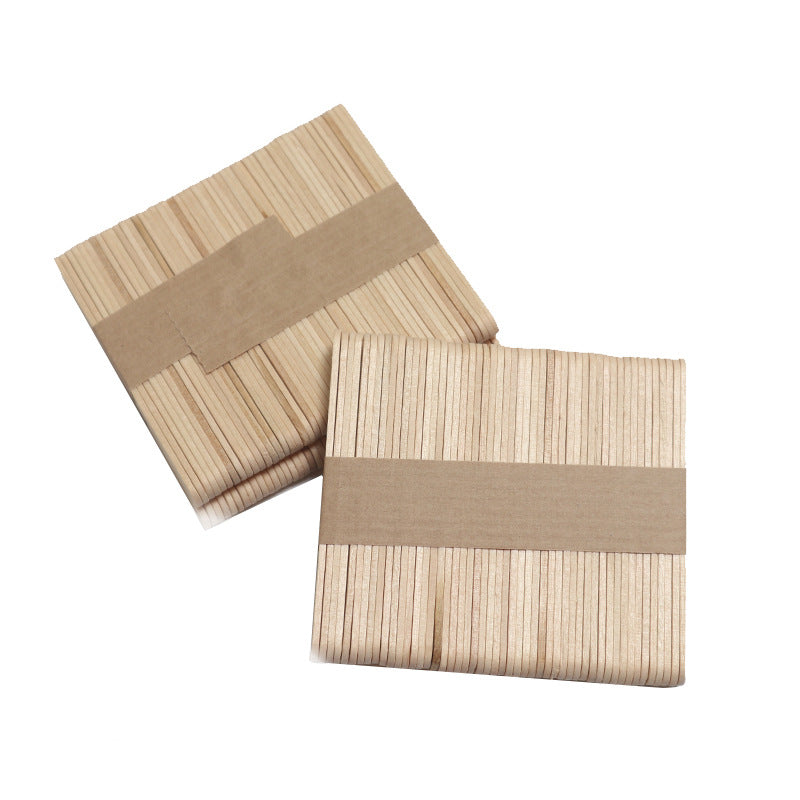 Natural Wooden Popsicle Sticks (50 Pack) by HitMyNeed