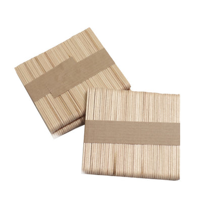 Natural Wooden Popsicle Sticks (50 Pack) by HitMyNeed