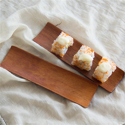 Natural Wooden Sushi Plate Tray 18 x 5.7 cm by HitMyNeed