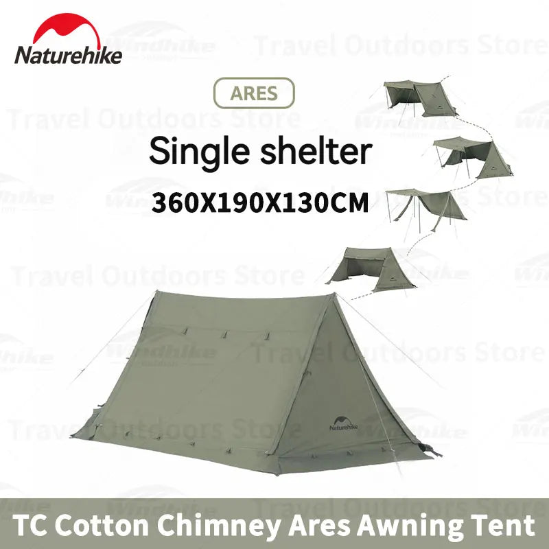 Naturehike Ares Cotton Chimney Single Shelter Tent by HitMyNeed