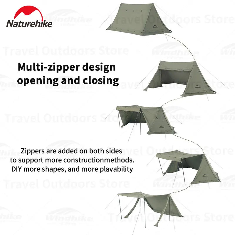 Naturehike Ares Cotton Chimney Single Shelter Tent by HitMyNeed