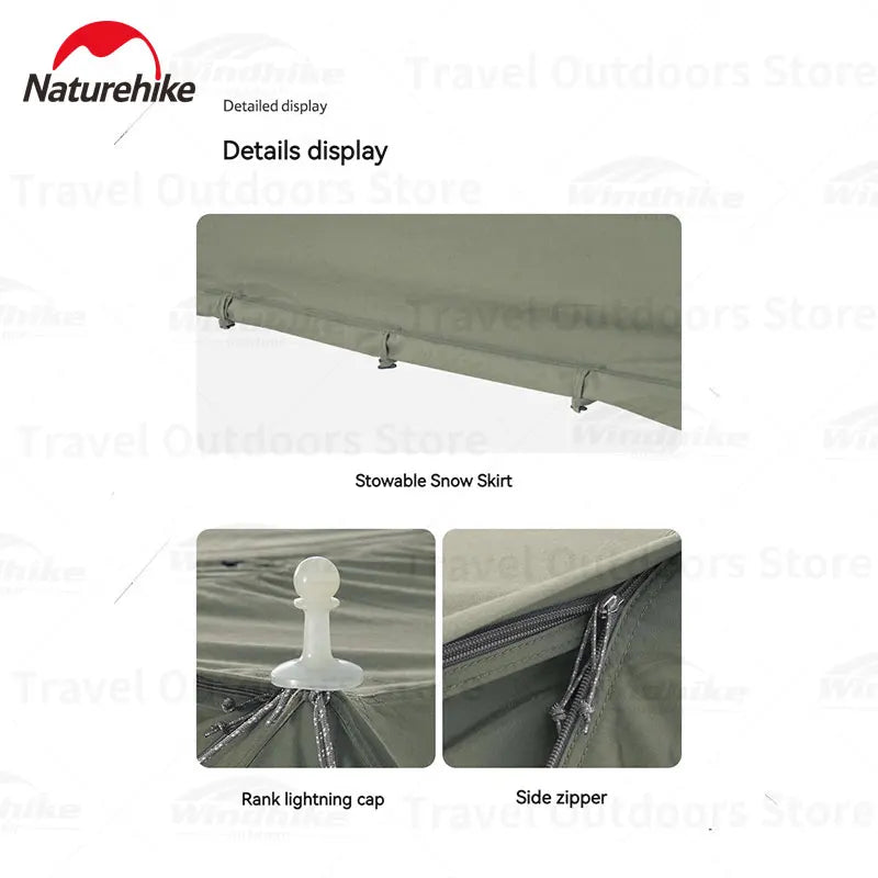 Naturehike Ares Cotton Chimney Single Shelter Tent by HitMyNeed