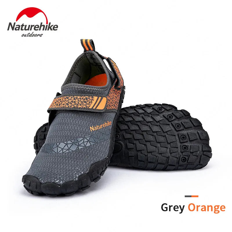 Naturehike Quick-Dry Non-Slip Water Shoes grey-orange xl43-44 by HitMyNeed