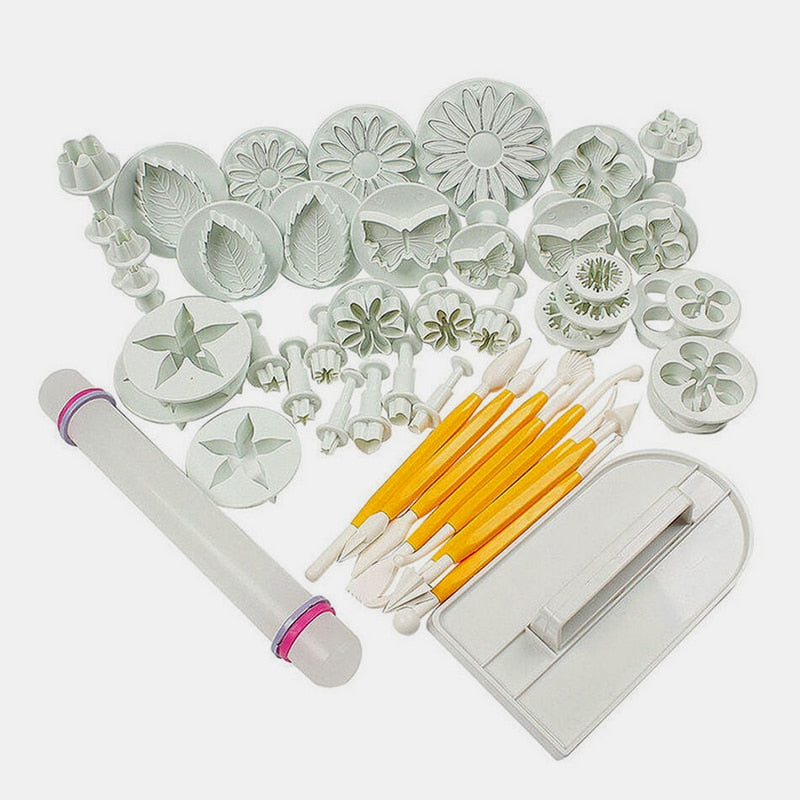Naturesque Cake Decorating Mold Set, 46 Pieces by HitMyNeed