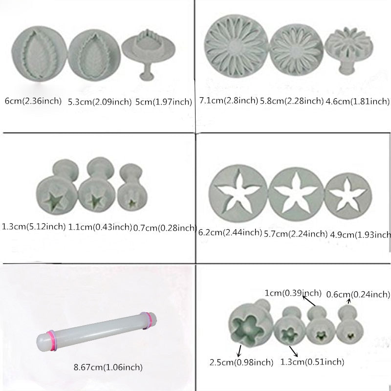 Naturesque Cake Decorating Mold Set, 46 Pieces by HitMyNeed