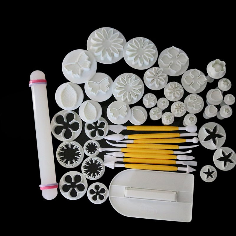 Naturesque Cake Decorating Mold Set, 46 Pieces by HitMyNeed