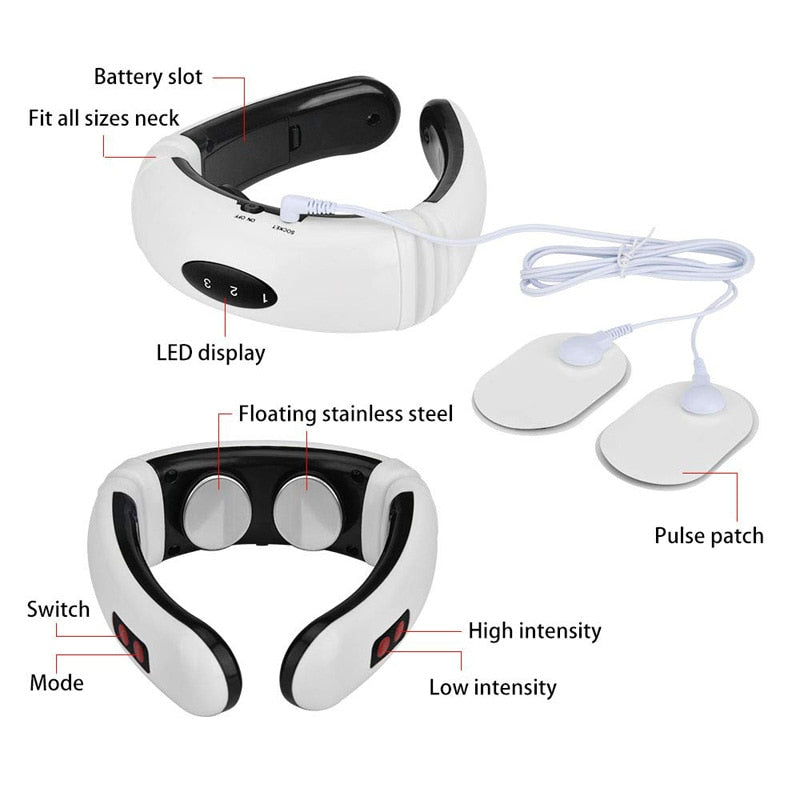 Neck and Back Electric Massager with 6 Modes by HitMyNeed