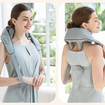 Neck and Shoulder Massage Shawl with Heat by HitMyNeed