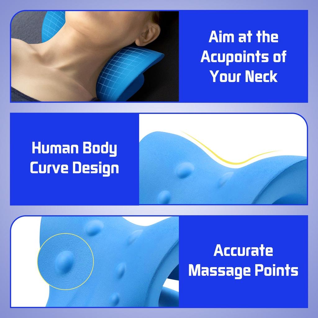 Neck and Shoulder Relaxer Chiropractic Pillow by HitMyNeed