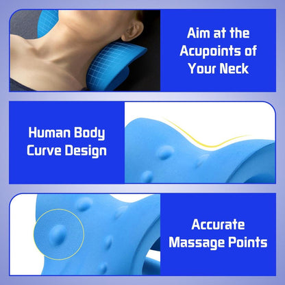 Neck and Shoulder Relaxer Chiropractic Pillow by HitMyNeed