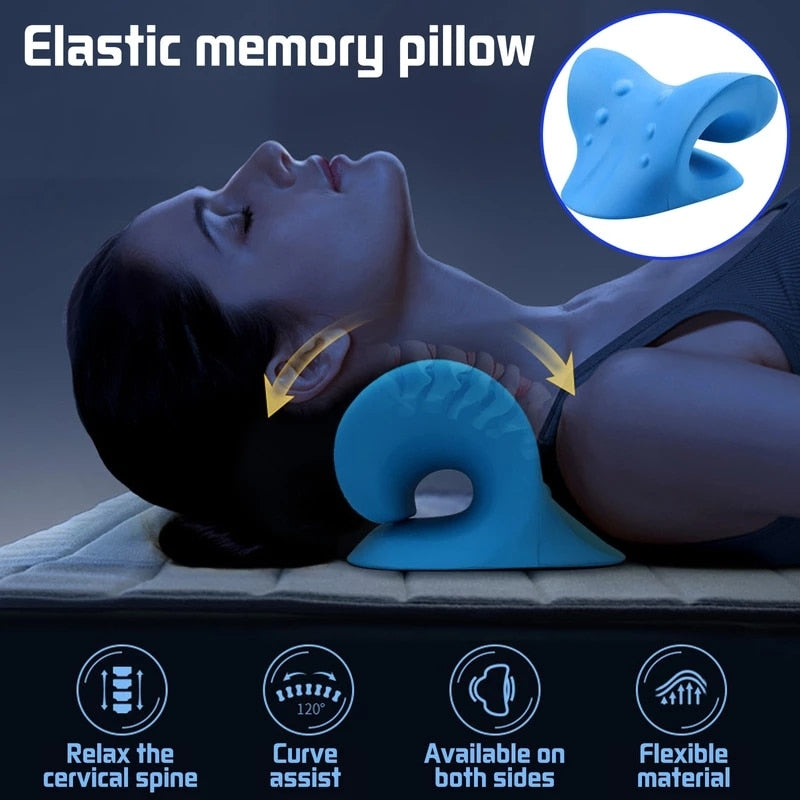 Neck & Shoulder Cervical Traction Relaxer Pillow by HitMyNeed