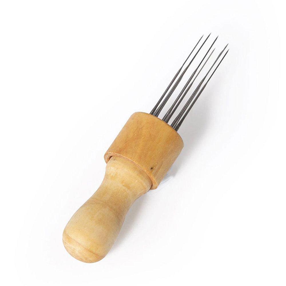 Needle Felting Tool with Wooden Handle, 8 Needles by HitMyNeed