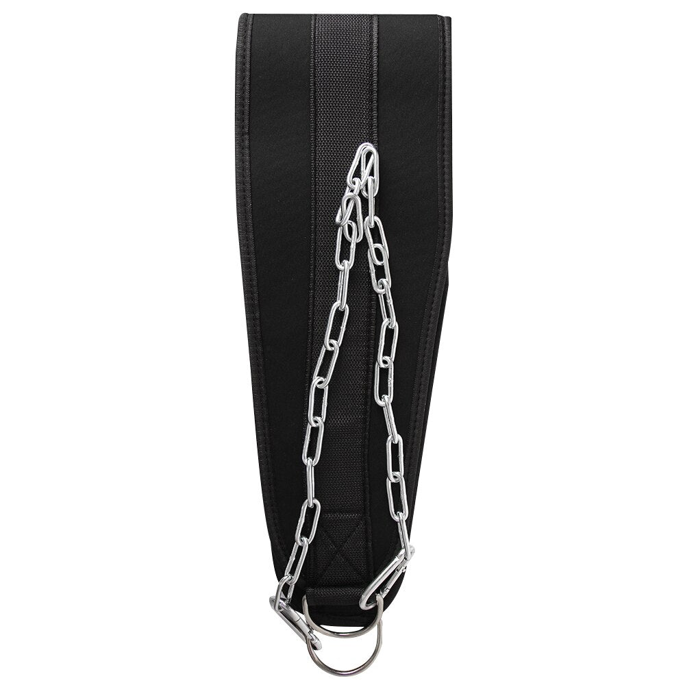 Neoprene Chin Up Dip Weight Belt with Chain by HitMyNeed