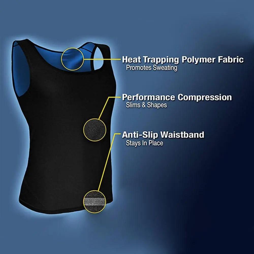 Neoprene Sauna Vest Waist Trainer Tank Top by HitMyNeed