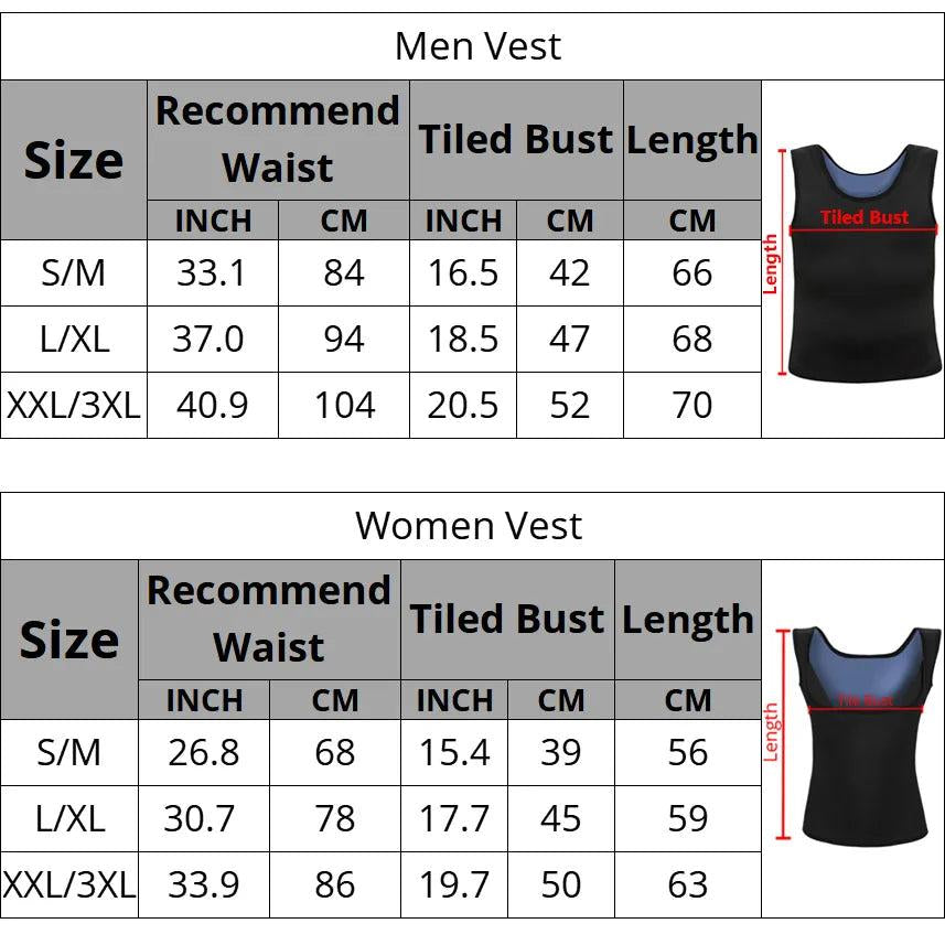 Neoprene Sauna Vest Waist Trainer Tank Top by HitMyNeed