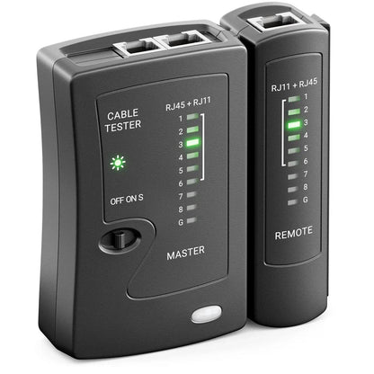 Network Ethernet Cable Tester for RJ45 RJ11 RJ12 black by HitMyNeed