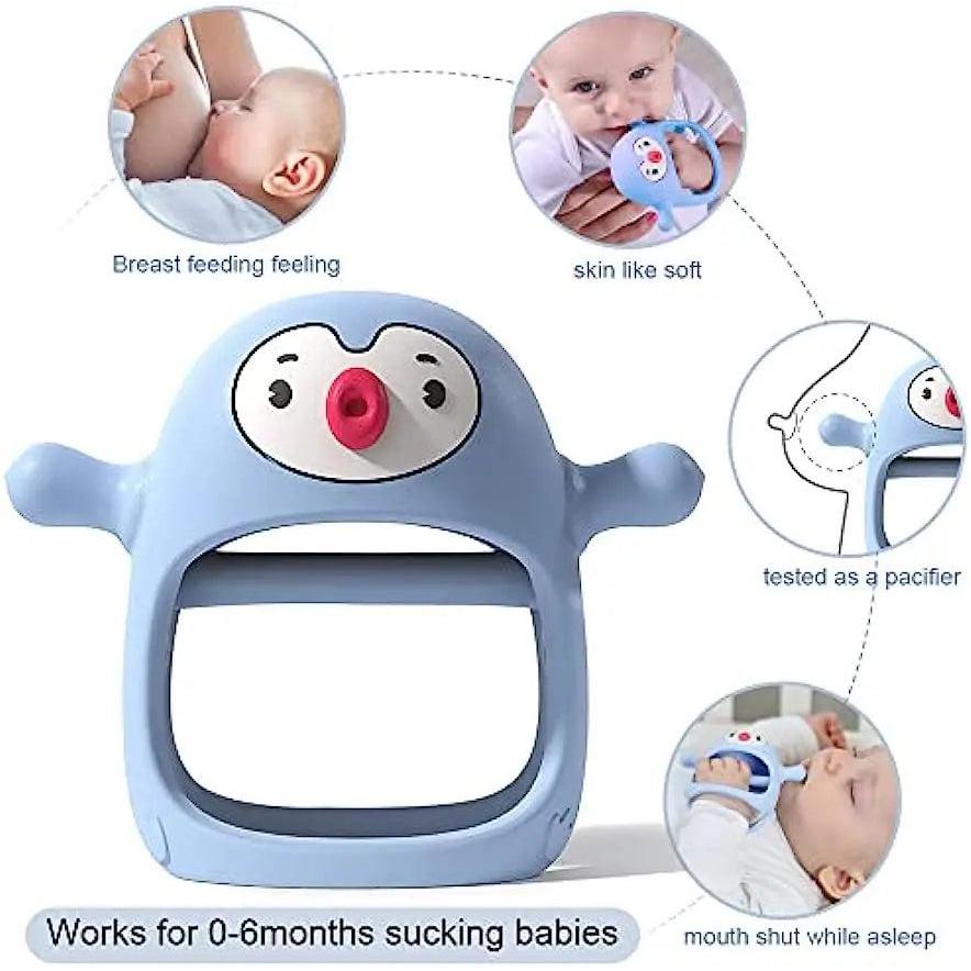 Never Drop Silicone Baby Teether & Pacifier Toy by HitMyNeed