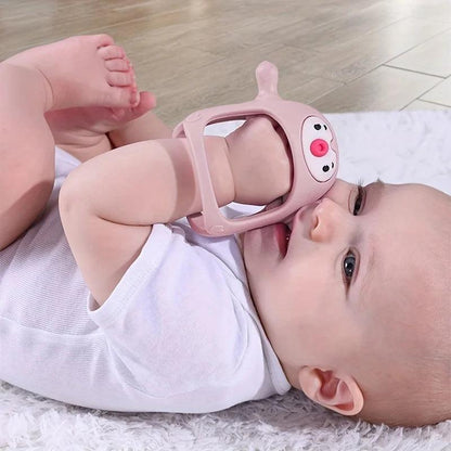 Never Drop Silicone Baby Teether & Pacifier Toy by HitMyNeed