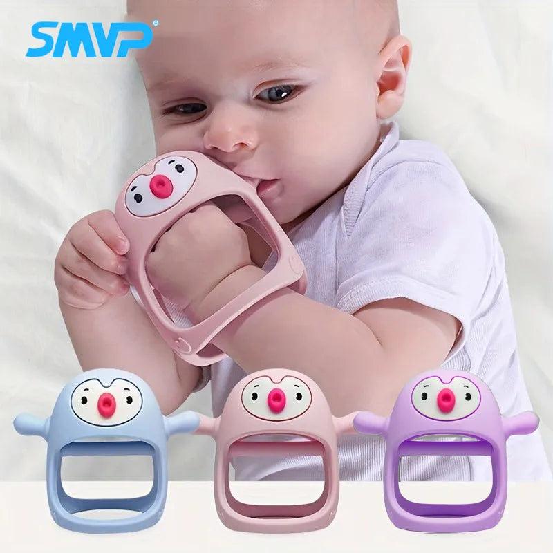 Never Drop Silicone Baby Teether & Pacifier Toy by HitMyNeed