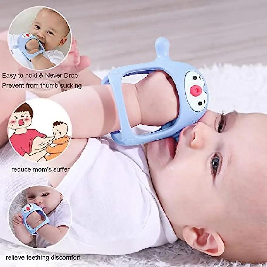 Never Drop Silicone Baby Teether & Pacifier Toy by HitMyNeed