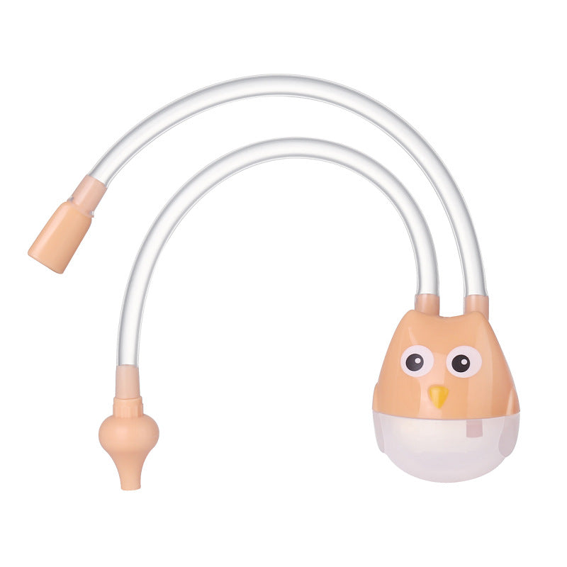 Newborn Baby Nasal Aspirator Nose Cleaner yellow-owl by HitMyNeed
