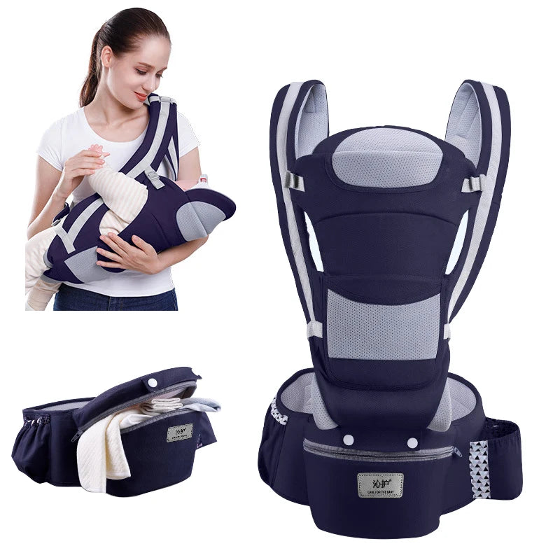 Newborn Ergonomic Baby Carrier with Hip Seat by HitMyNeed
