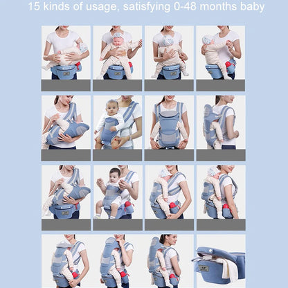 Newborn Ergonomic Baby Carrier with Hip Seat by HitMyNeed
