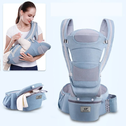 Newborn Ergonomic Baby Carrier with Hip Seat fresh-green-seasons by HitMyNeed