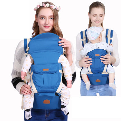 Newborn Ergonomic Baby Carrier with Hip Seat seasons-dark-blue by HitMyNeed