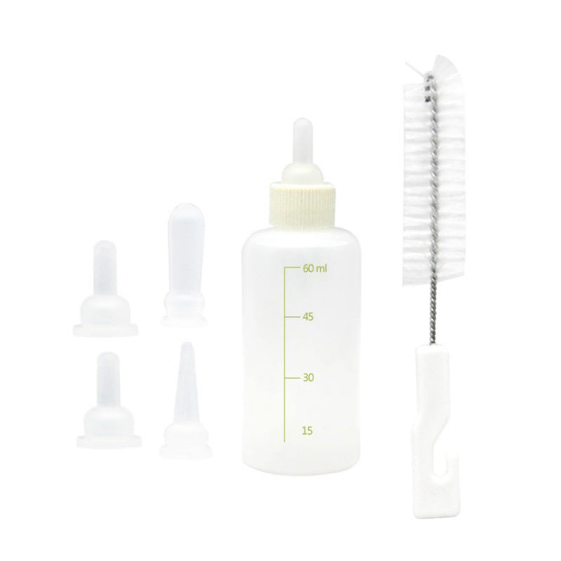 Newborn Kitten Nursing Kit with 60ml Bottle (6pcs) by HitMyNeed
