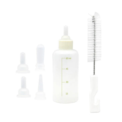 Newborn Kitten Nursing Kit with 60ml Bottle (6pcs) by HitMyNeed