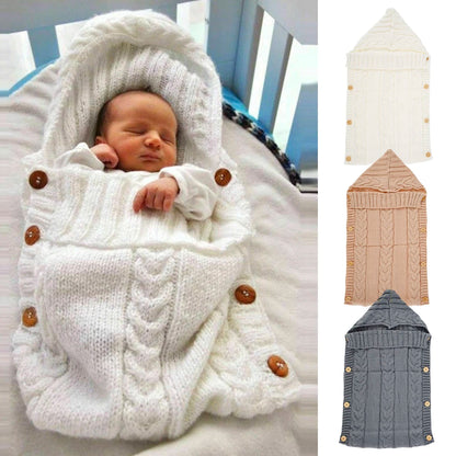 Newborn Knit Swaddle Wrap Blanket 0-24 Months by HitMyNeed
