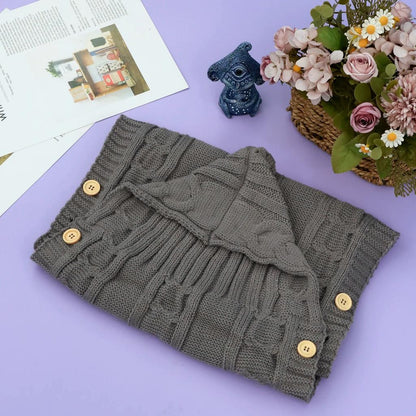 Newborn Knit Swaddle Wrap Blanket 0-24 Months by HitMyNeed