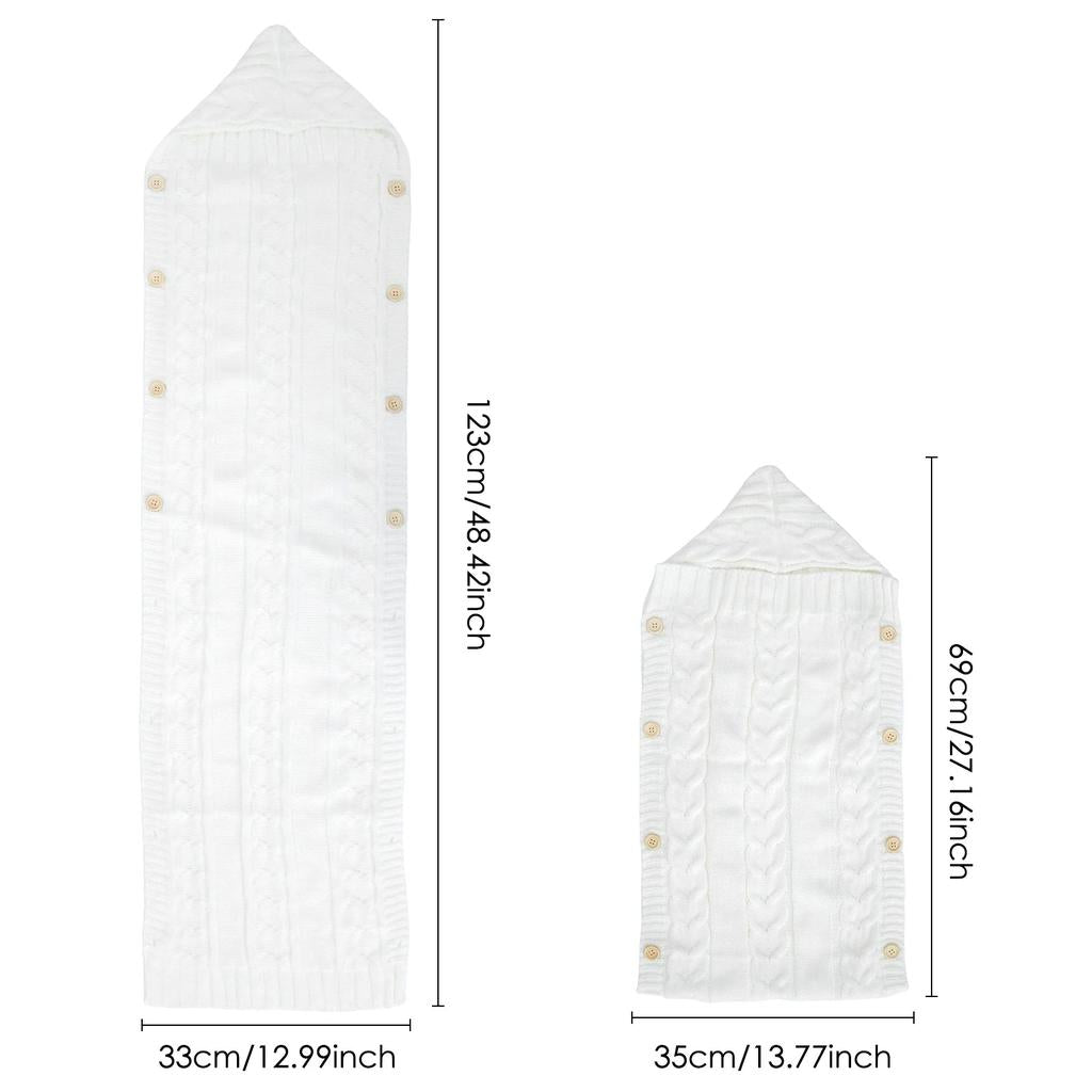 Newborn Knit Swaddle Wrap Blanket 0-24 Months by HitMyNeed