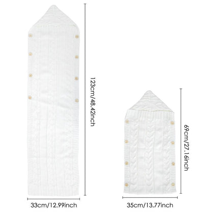 Newborn Knit Swaddle Wrap Blanket 0-24 Months by HitMyNeed