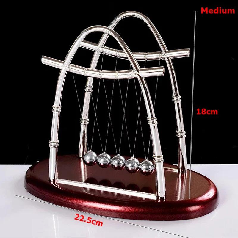 Newton's Cradle Desk Pendulum Physics Toy m3 by HitMyNeed