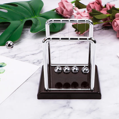 Newtons Cradle Metal Desk Pendulum Balance Ball by HitMyNeed