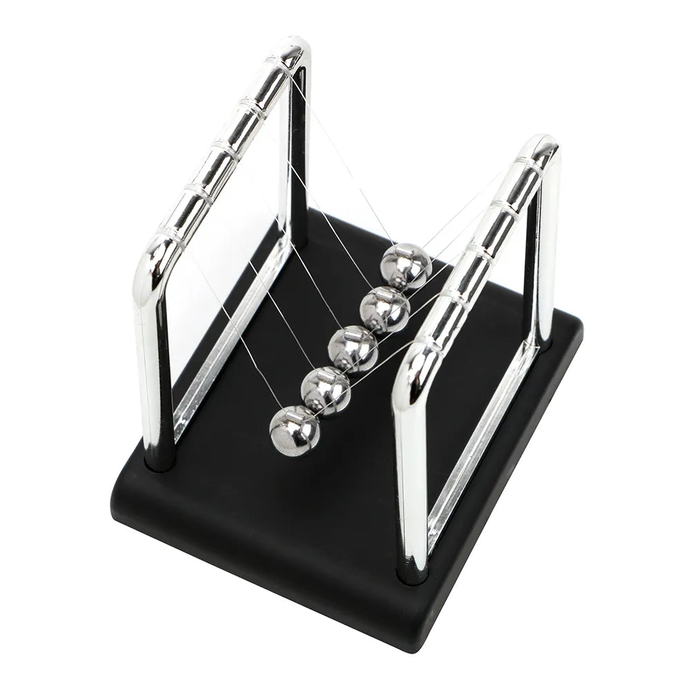 Newtons Cradle Metal Desk Pendulum Balance Ball black-base by HitMyNeed