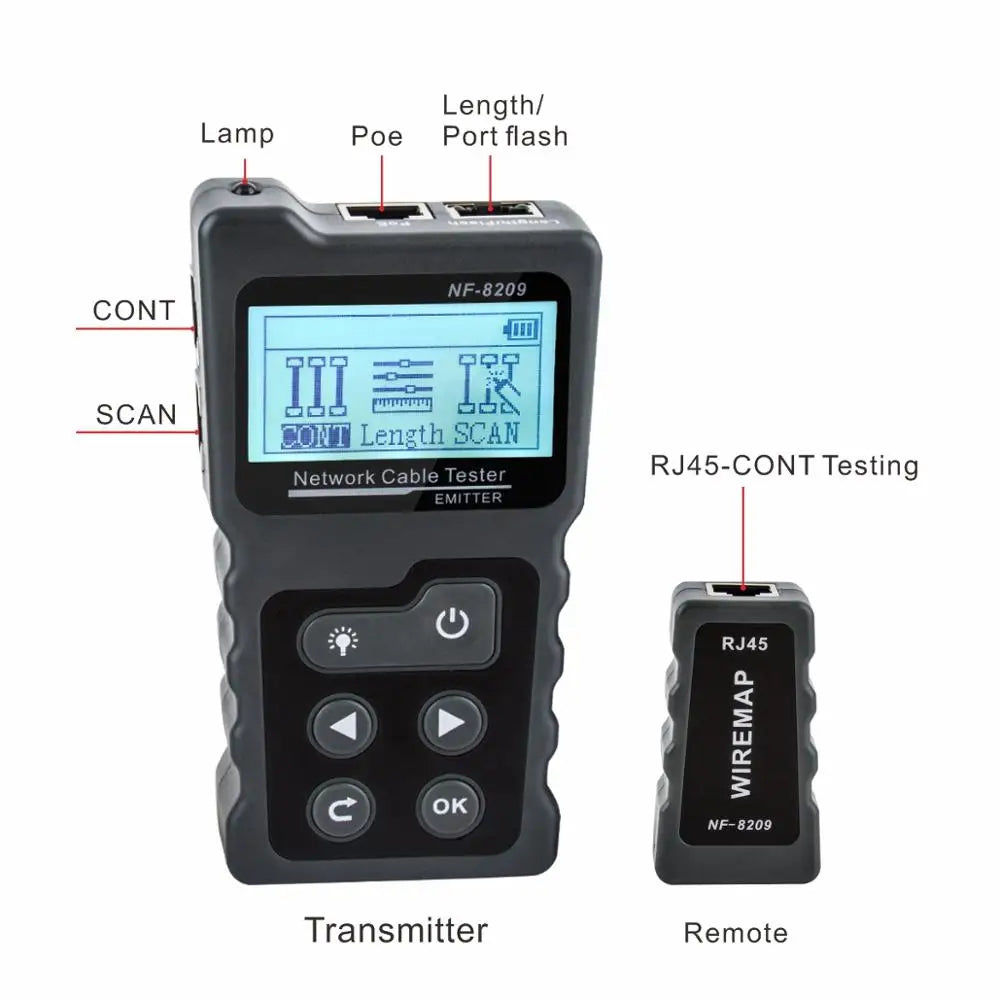 NF-8209 RJ45 POE Network Cable Tracker & Tester by HitMyNeed