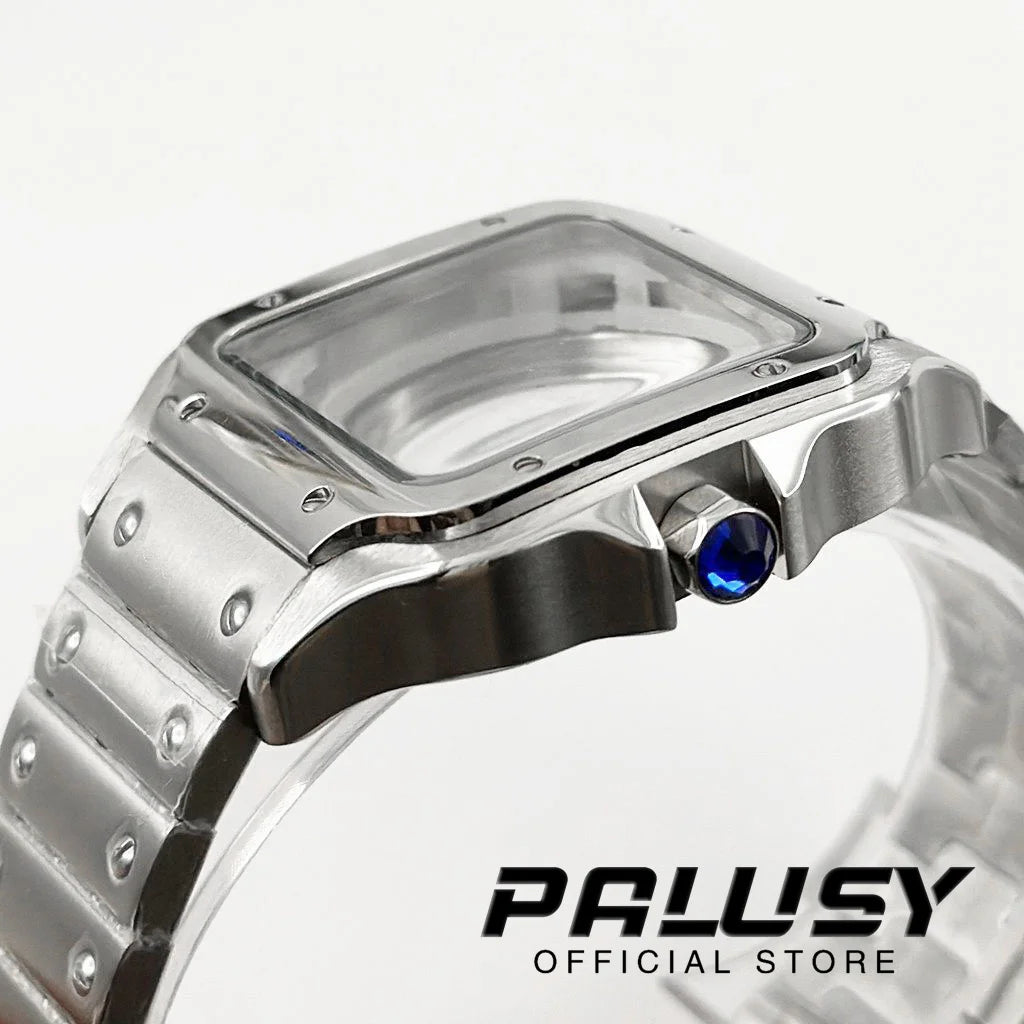 NH35 38mm Square Santos-Style Watch Case 316L by HitMyNeed