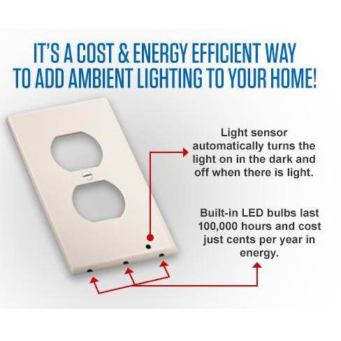 Night Angel LED Motion Sensor Outlet Light by HitMyNeed