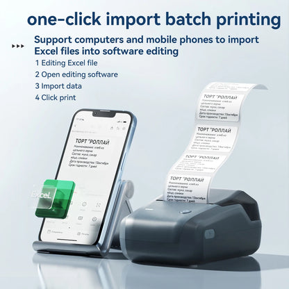 Niimbot B1 Wireless Thermal Label Printer 2" by HitMyNeed
