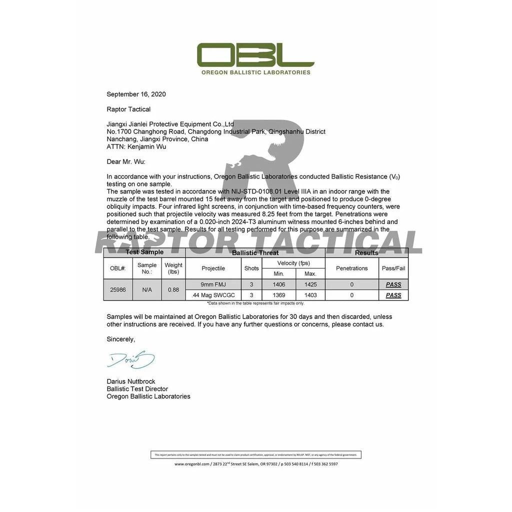 NIJ IIIA Tactical Bulletproof Plate Pair UHMWPE by HitMyNeed