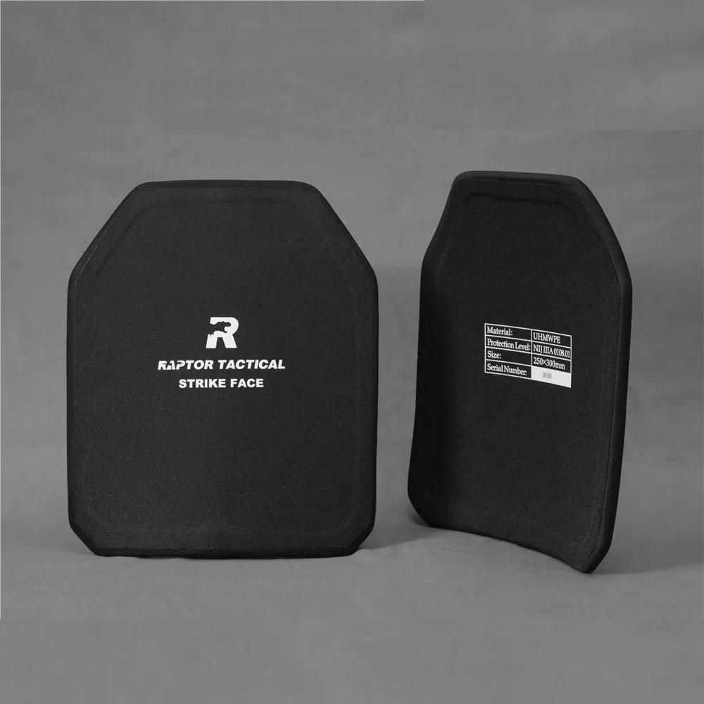 NIJ IIIA Tactical Bulletproof Plate Pair UHMWPE Single Curve 11x14" by HitMyNeed