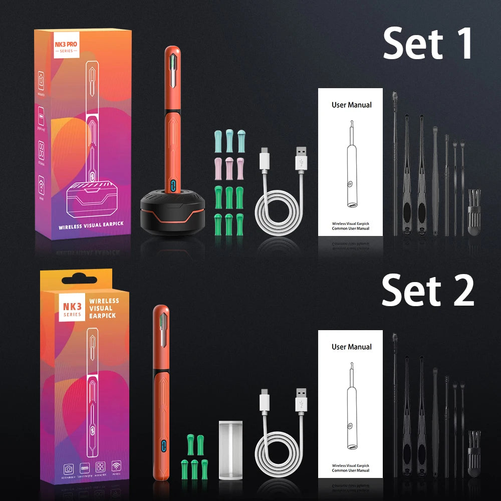 NK3 Pro Ear Cleaner with HD Camera & USB-C Charge by HitMyNeed