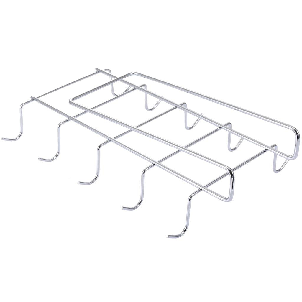 No-Drill 10 Hook Under Cabinet Coffee Cup Rack by HitMyNeed