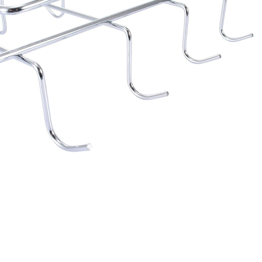 No-Drill 10 Hook Under Cabinet Coffee Cup Rack by HitMyNeed