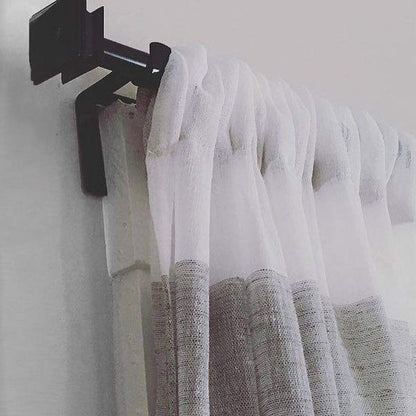 No-Drill Curtain Rod Brackets for Wooden Window Frames by HitMyNeed