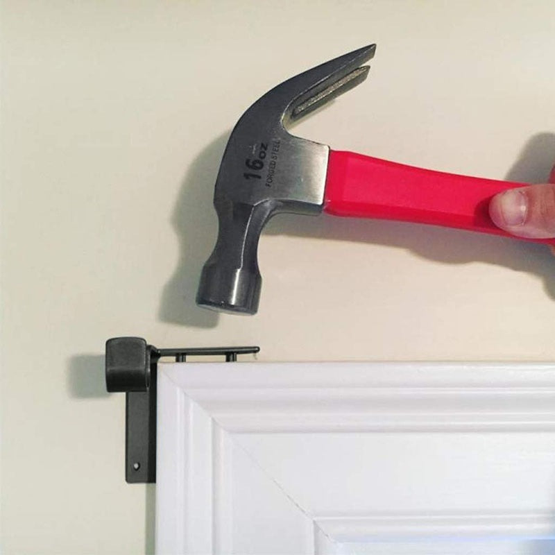 No-Drill Curtain Rod Brackets for Wooden Window Frames by HitMyNeed